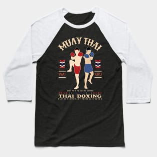 Vintage Muay Thai The Art of Eight Limbs Baseball T-Shirt